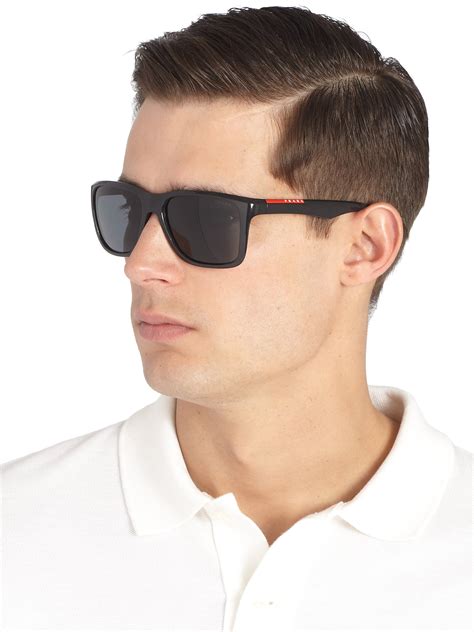 men's black prada sunglasses.